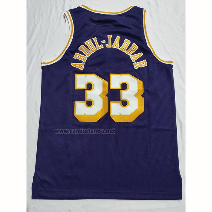 Camiseta Los Angeles Lakers Kareem Abdul-Jabbar #33 Mitchell & Ness 1983-84 Violeta